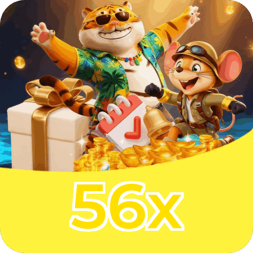 Bônus exclusivo de R$99 + 50 giros grátis para download do APK 56x